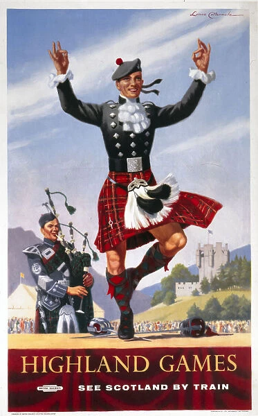 Highland Games, BR (ScR) poster, 1948-1965