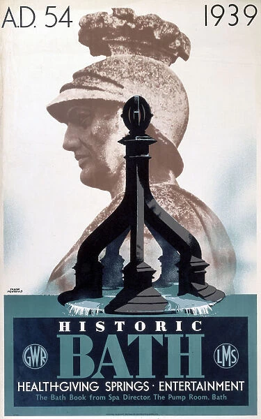 Historic Bath, GWR  /  LMS poster, 1939