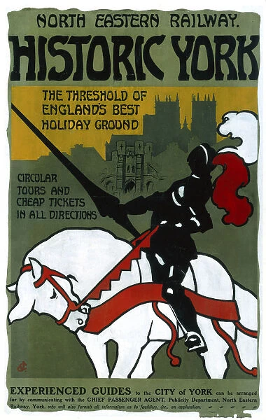 Historic York, NER poster, 1910