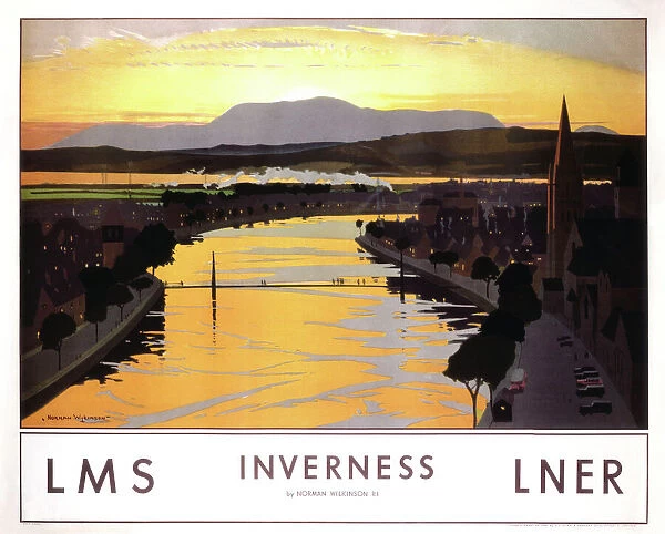 Inverness, LMS  /  LNER poster, 1923-1947