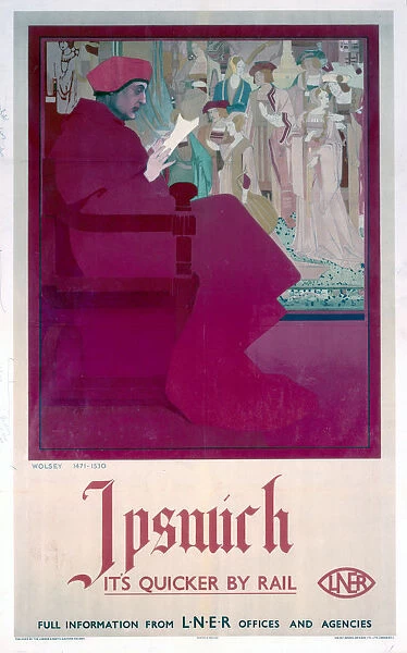 Ipswich, Suffolk, LNER poster, c 1930s