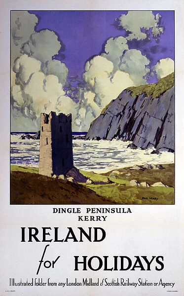 Ireland for Holidays - Dingle Peninsula, Kerry, LMS poster, 1923-1947