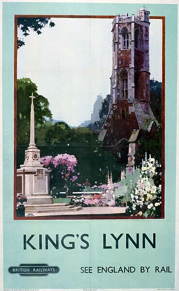 Kings Lynn, BR poster, 1948-63