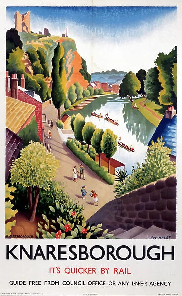 Knaresborough, LNER poster, 1923-1947