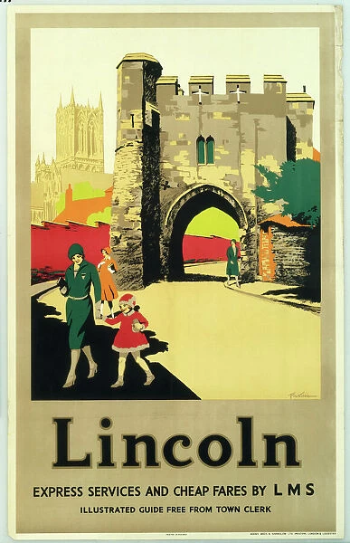 Lincoln, LMS poster, c 1930s