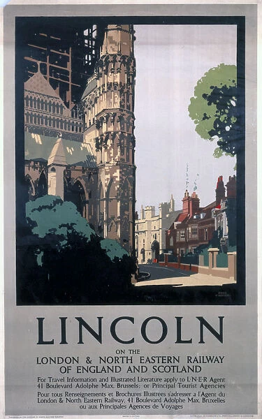 Lincoln, LNER poster, 1923-1947