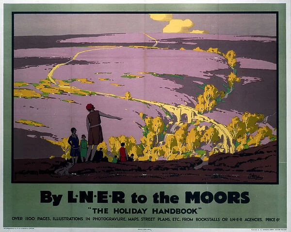 By LNER to the Moors, LNER poster, 1923-1947