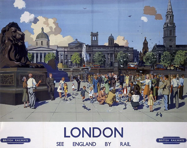 London, BR poster, 1950s