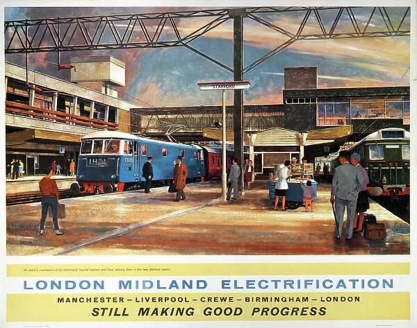London Midland Electrification, BR poster, 1963