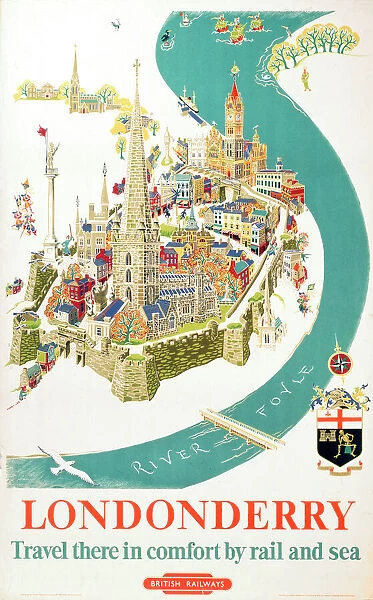 Londonderry, BR poster, 1953