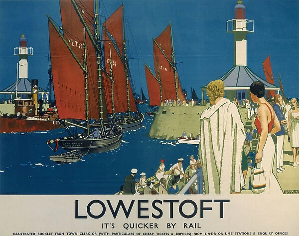 Lowestoft, LNER  /  LMS poster, 1930