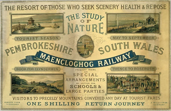 Maenclochog Railway Card advertisement, 1923-1947