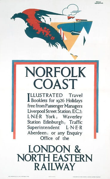 Norfolk Coast - Illustrated Travel Booklets, LNER poster, 1926