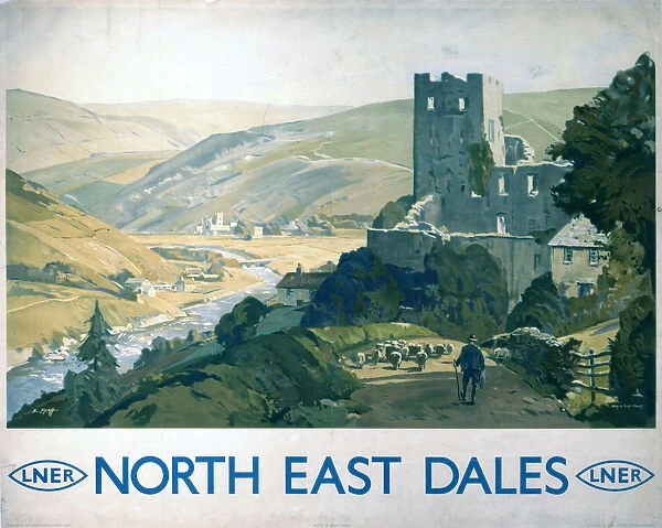 North East Dales, LNER poster, c 1930s