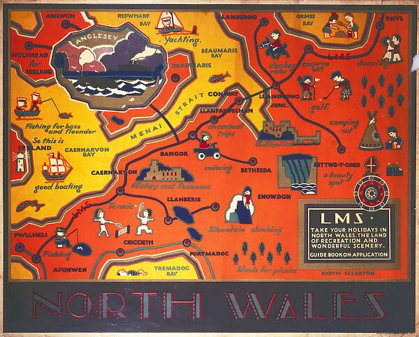 North Wales, LMS poster, 1923-1947