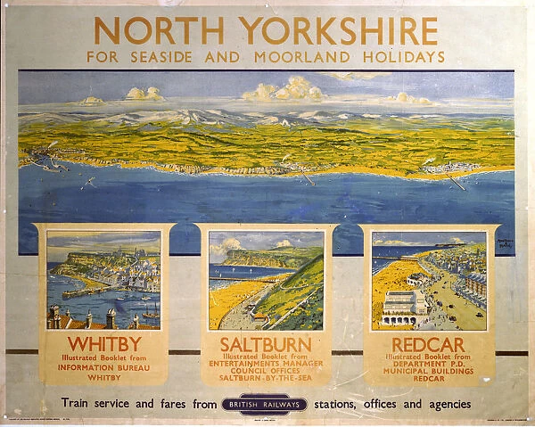 North Yorkshire, BR (NER) poster, 1948-1965