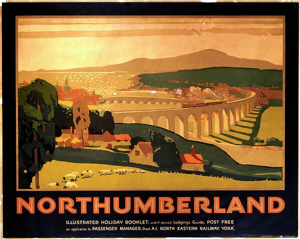 Northumberland, NER poster, c 1920s