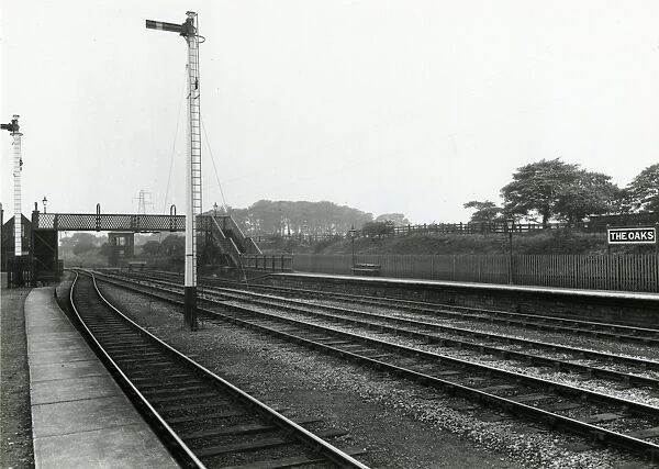 The Oaks station, Bolton, London Midland and Scottish Railway (formerly Lancashire and Yorkshire Railway), 1933