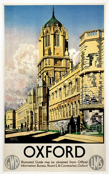 Oxford, GWR  /  LMS poster, 1938
