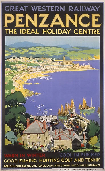 Penzance, GWR poster, 1923-1947