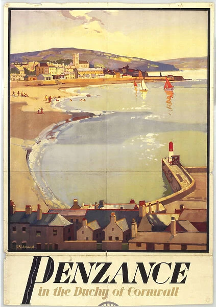 Penzance, GWR poster, c 1930s. Great Wester