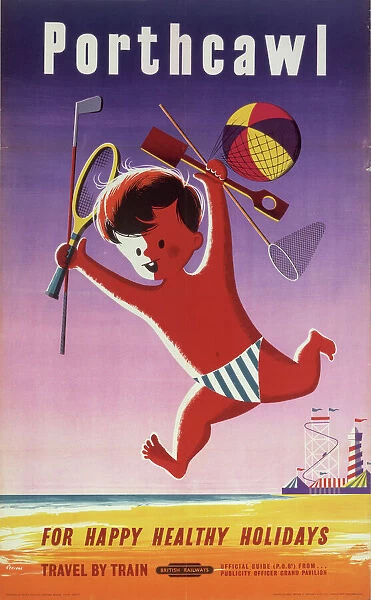 Porthcawl, BR poster, 1956