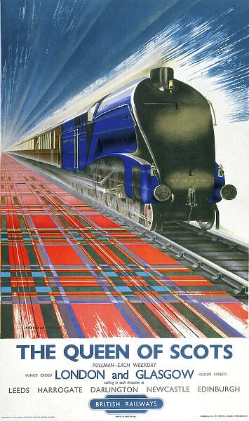 1950's British Rail Harrogate Railway Poster A3/A4 Print
