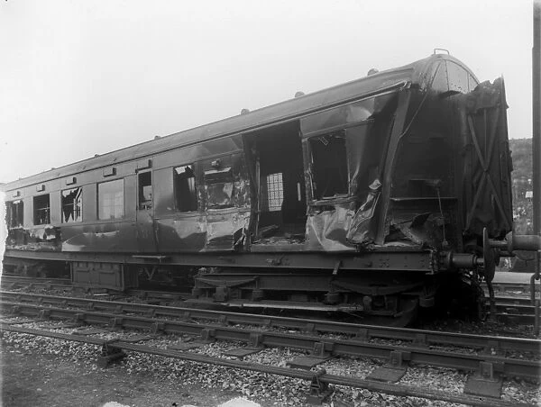 Railway accident at Little Salkeld, July 1933