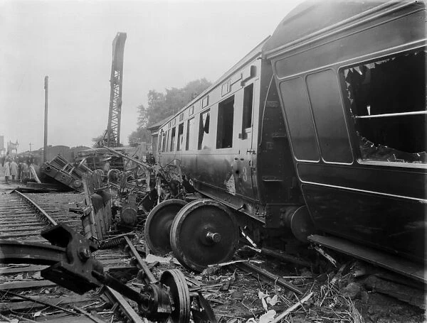 Railway accident at Little Salkeld, July 1933