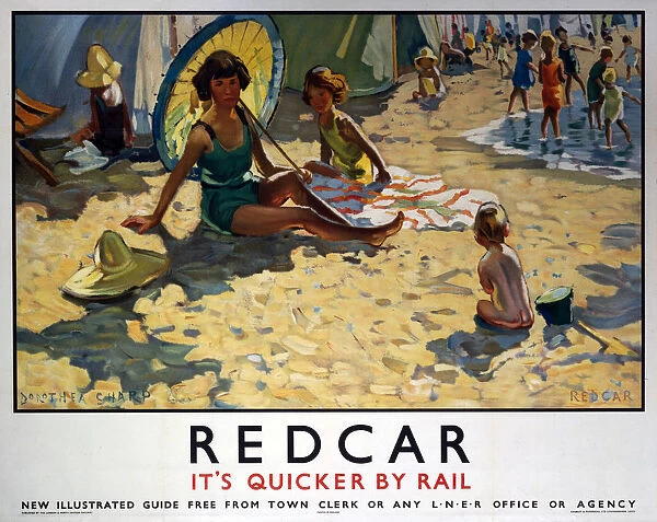 Redcar, LNER poster, 1934-1935