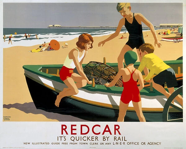 Redcar, LNER poster, 1936-1937