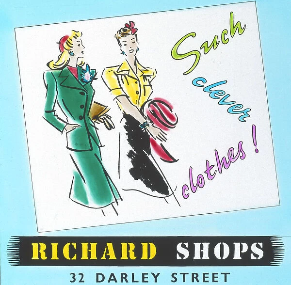 Richards Shops - Such Clever Clothes, advertisement, c 1960