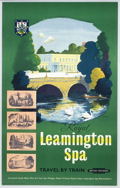 Royal Leamington Spa, BR (WR) poster, 1950s