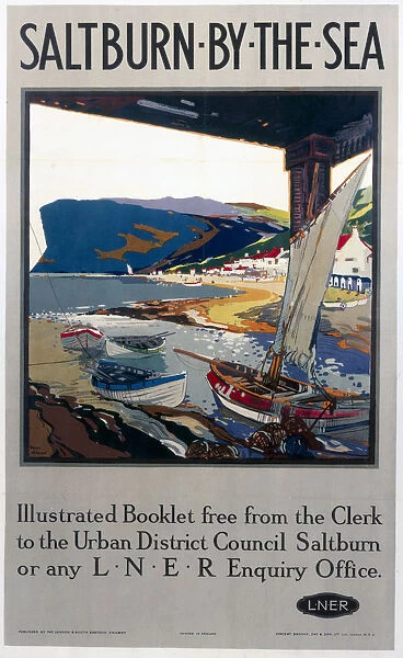 Saltburn-by-the-Sea, LNER poster, c 1920s