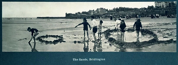 The Sands, Bridlington, Yorkshire, NER carriage photograph, c 1910