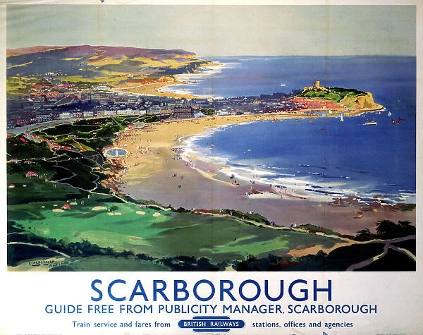 Scarborough, BR poster, 1948-1965