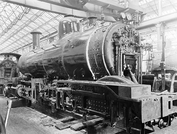 Schenectady engines under construction, about 1898