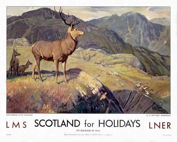 Scotland for Holidays, LMS  /  LNER poster, 1923-1947