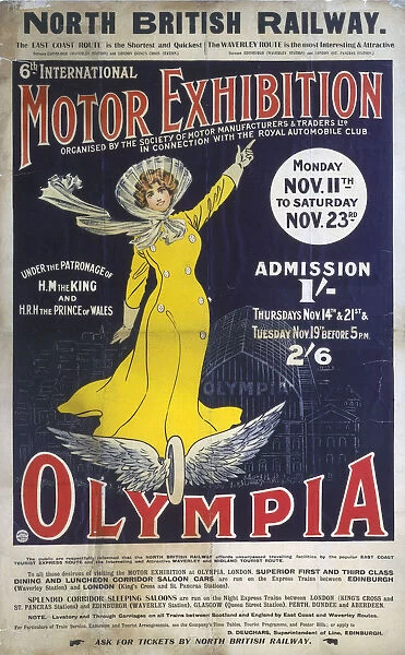 Sixth International Motor Exhibition, NBR poster, 1907