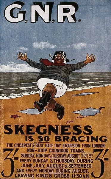Skegness is so Bracing, postcard, 1908