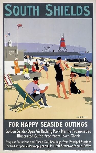 South Shields LNER poster, 1923-1947