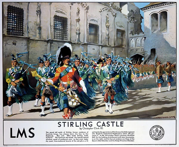 Stirling Castle, LMS poster, 1923-1947
