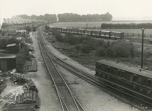 The stub of the old Newmarket line used as a head shunt and for carriage storage