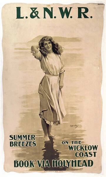 Summer Breezes, LNWR poster, 1890-1910