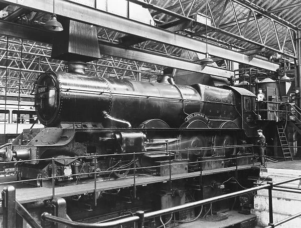 Testing King Edward VII locomotive at the Locomotive Testing Plant, Swindon