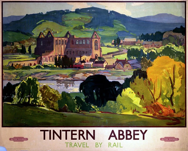 Tintern AbbeyA. Poster produced for British Railways 
