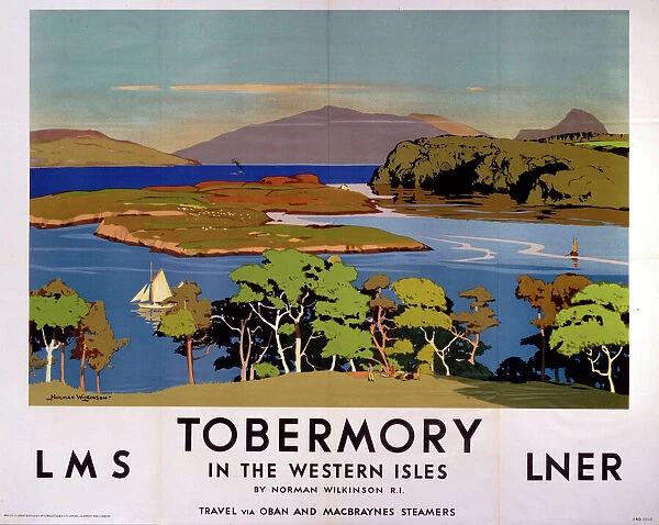 Tobermory, LMS  /  LNER poster, 1923-1947
