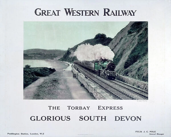 The Torbay Express, GWR poster, c 1920s
