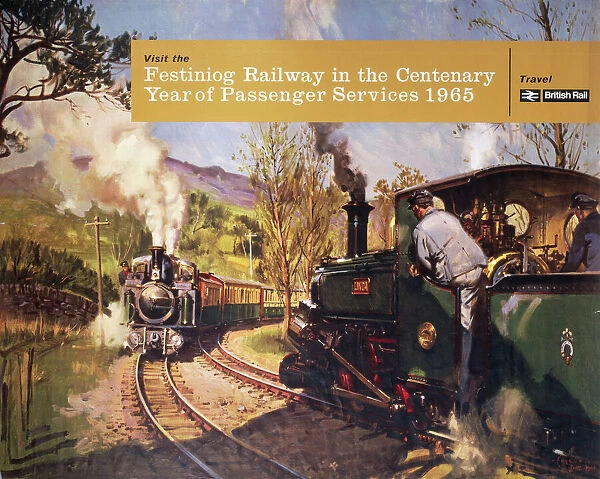 Visit the Festiniog Railway in the centenary Year... BR poster, 1965