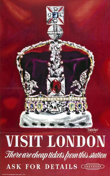 Visit London, BR poster, 1948-1965
